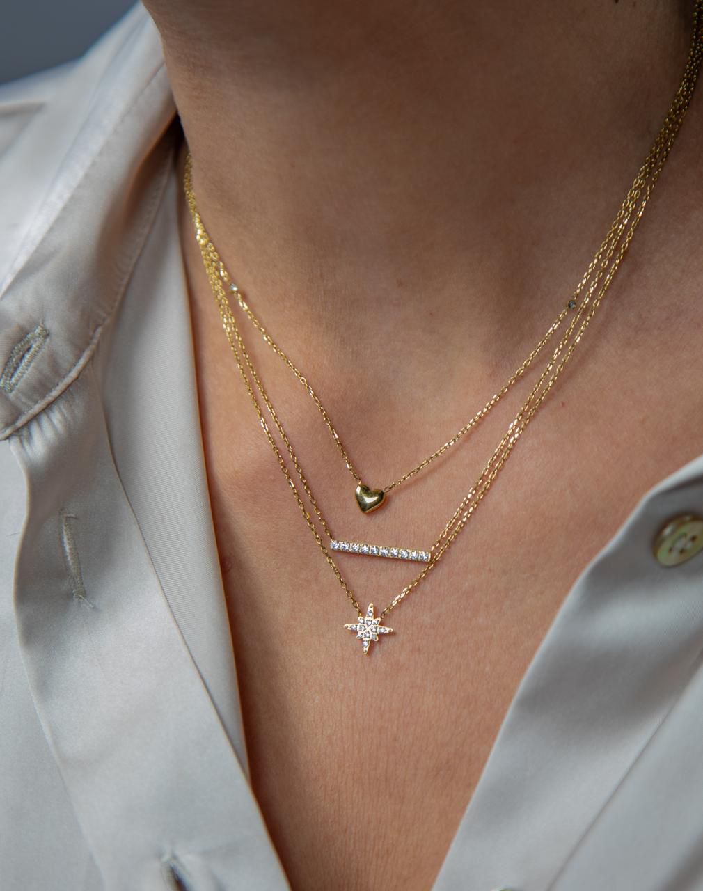 Collection Djanet Bijoux - colliers dorés